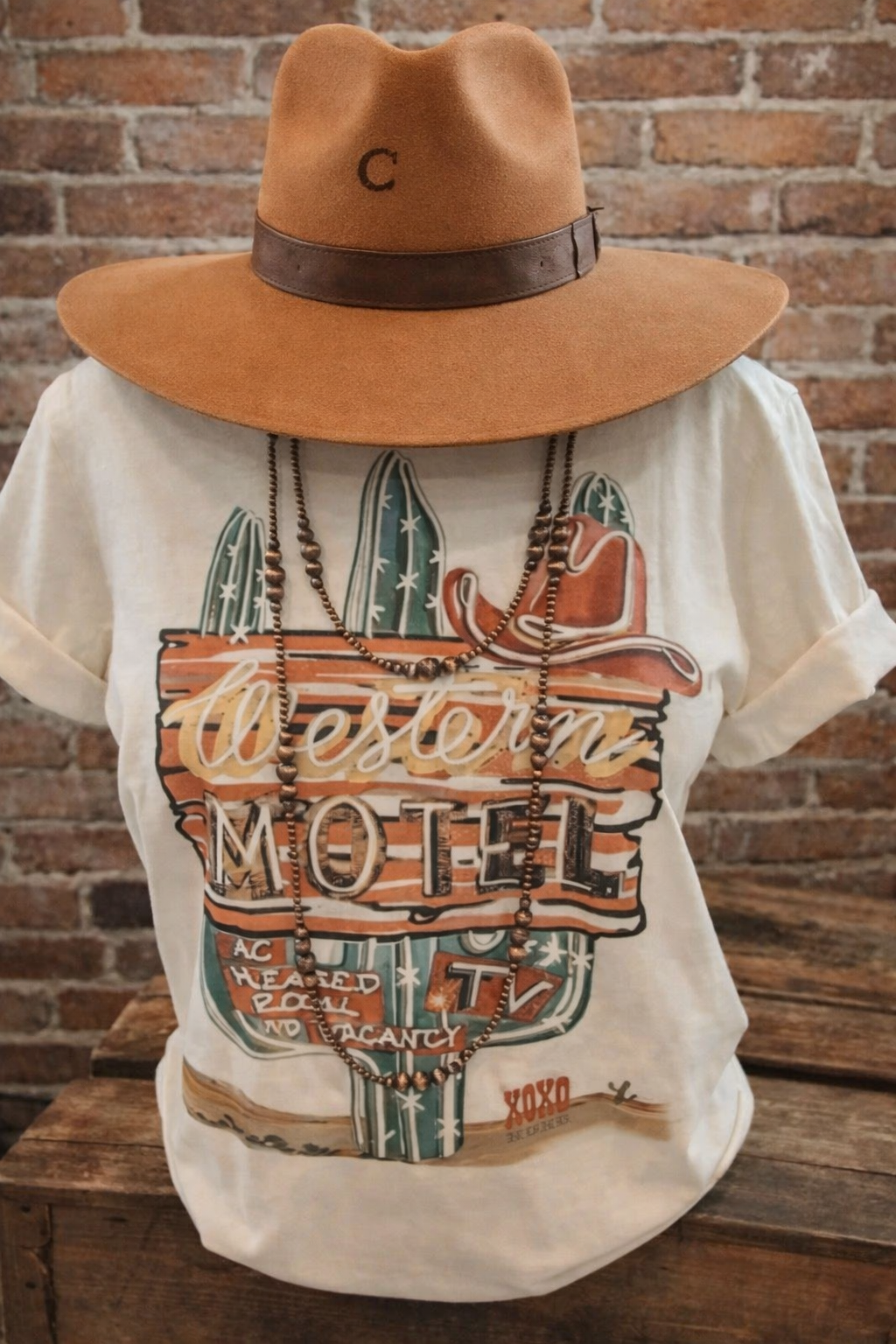 Women's Vintage Western Pattern T-Shirt